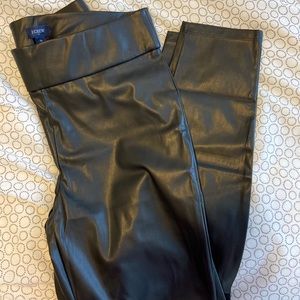 J. Crew Vegan Leather Leggings